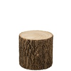 Table gigogne ou cachepot rond bois de paulownia naturel