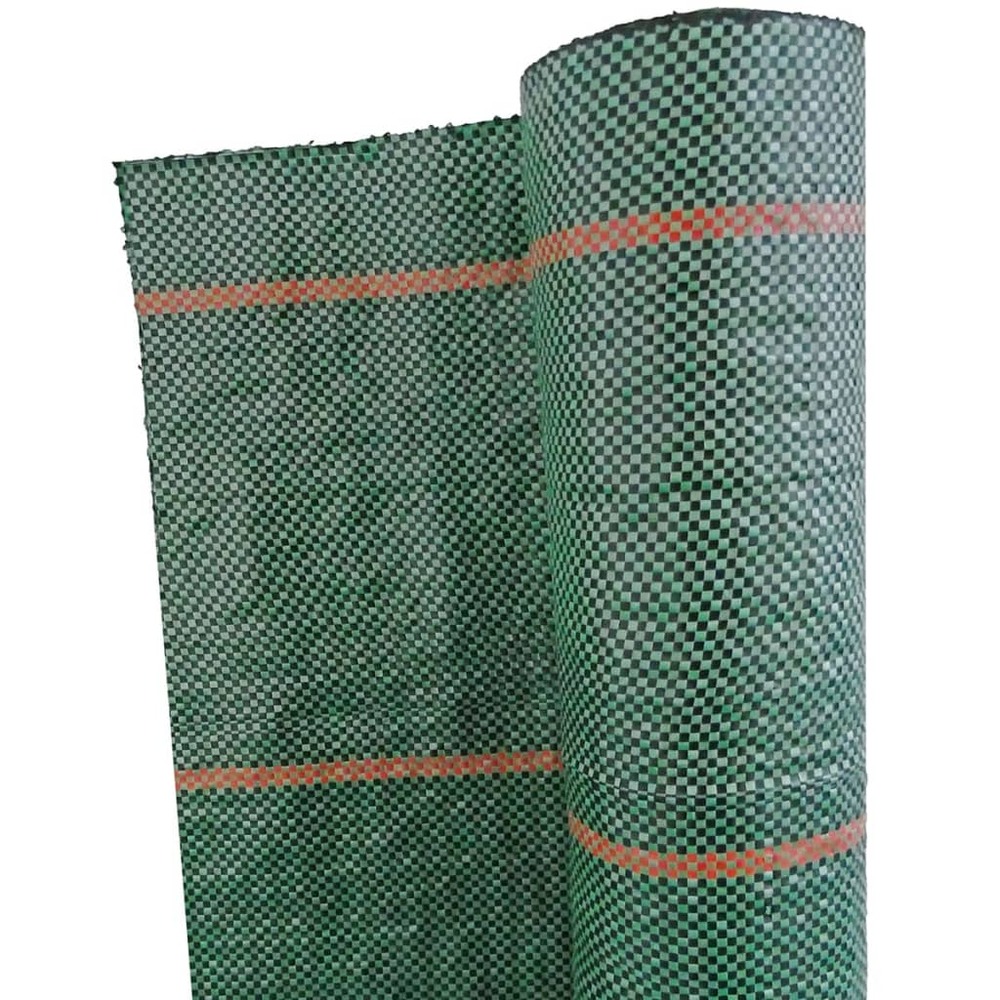 Bâche de sol de contrôle des mauvaises herbes 1x25 m vert