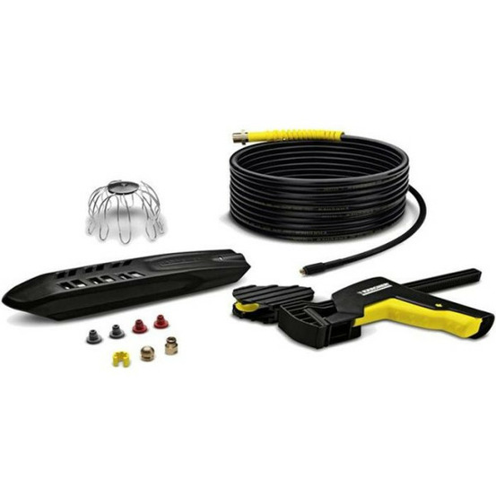 Kit nettoyage canalisations + gouttieres kärcher - haute pression - 20m - tete en laiton