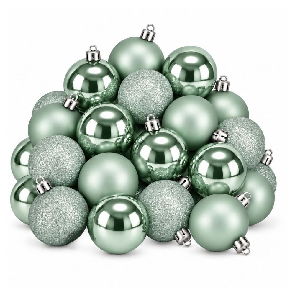 Babe de noël memike249/00186 set de 27 h8x8cm - vert