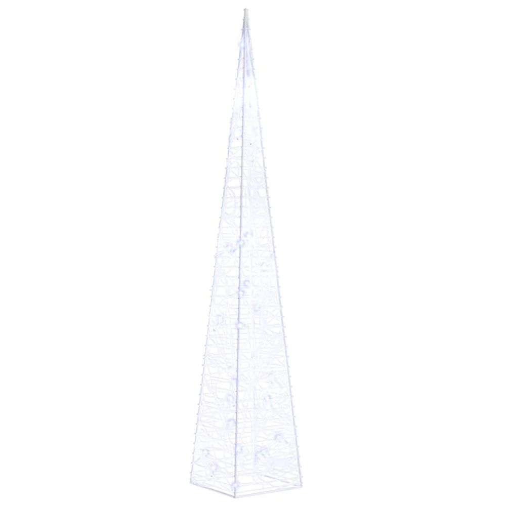 Cône lumineux décoratif à led acrylique bleu 60 cm