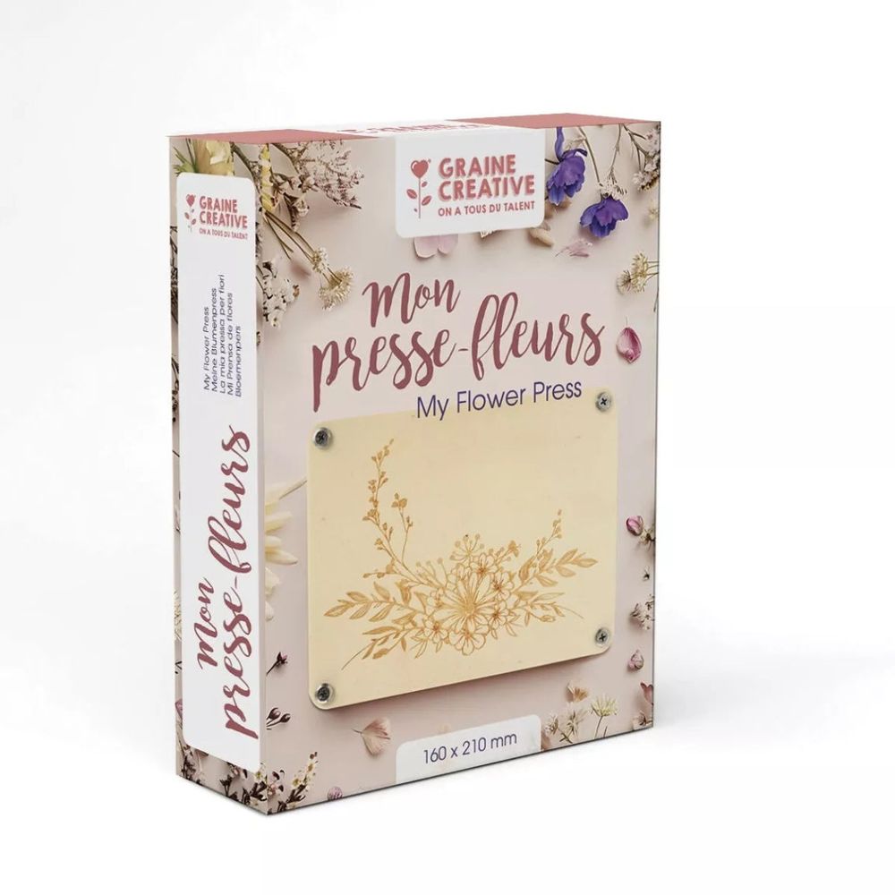 Mon presse fleurs gravé