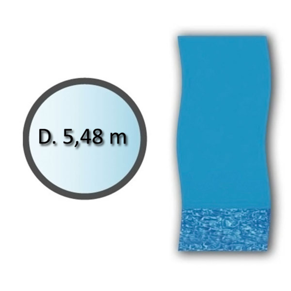 Liner swirl forme ronde d.5.48m pour piscine hors sol - li1848sb