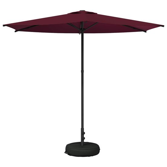 Parasol de jardin avec base 270 x 270 cm polyester