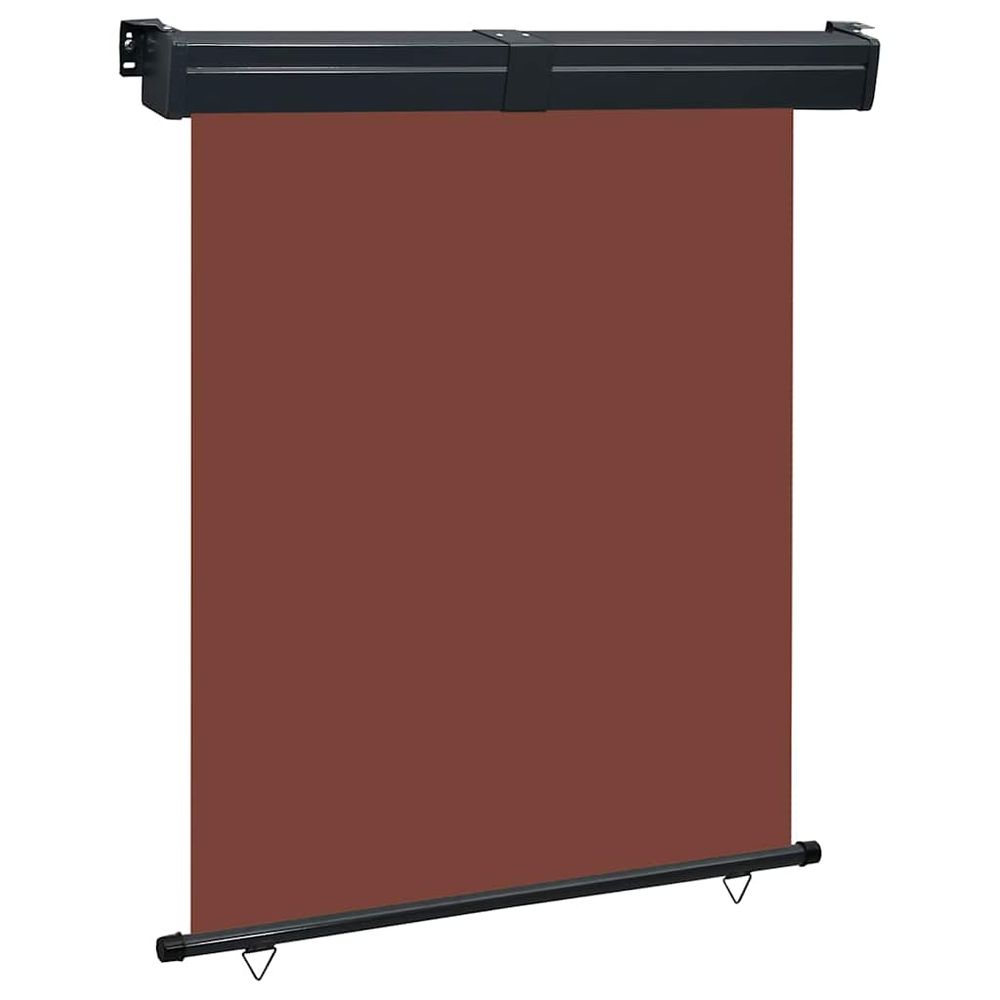Auvent latéral de balcon 145x250 cm marron