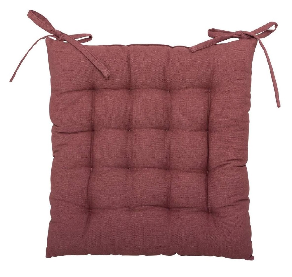 Assise de chaise matelassée coton unie