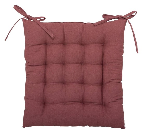 Assise de chaise matelassée coton unie