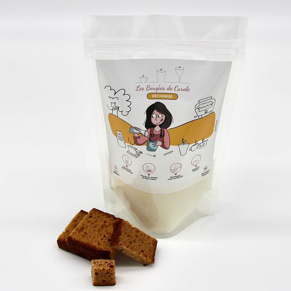 Recharge bougie 200ml pain d'épices