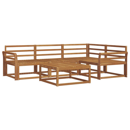 Ensemble de canapés d'extérieur 5 pcs naturel