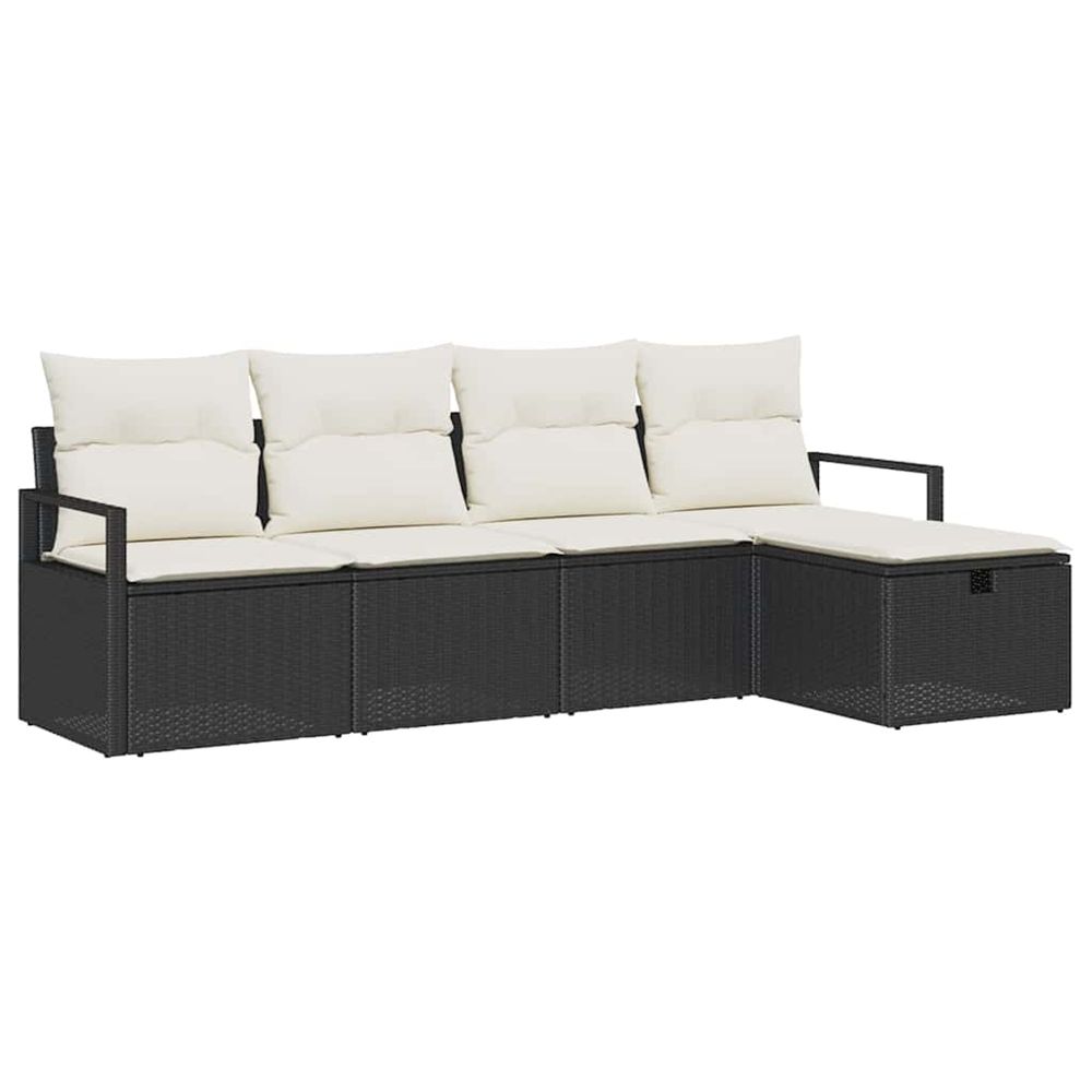 Ensemble de canapés 5 pc 5-nombre de places noir et crème