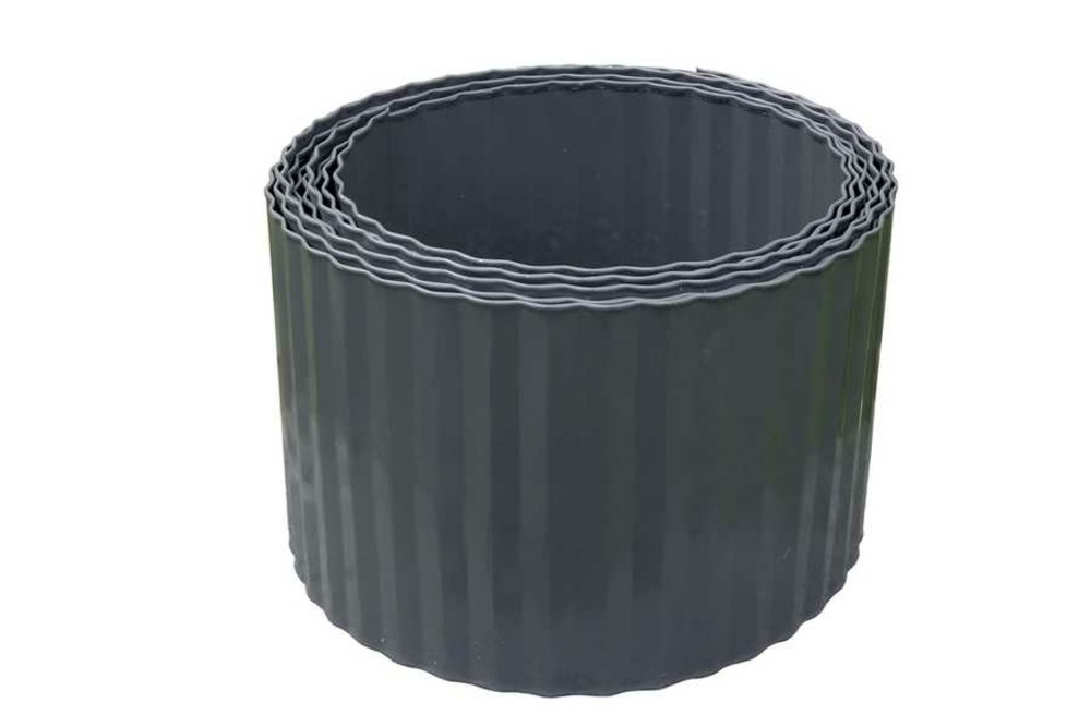 Bordure acier steely bordura - gris - 0,14 x 6 m