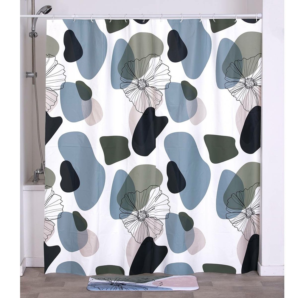 Rideau de douche peva 180x180 cm - flowers