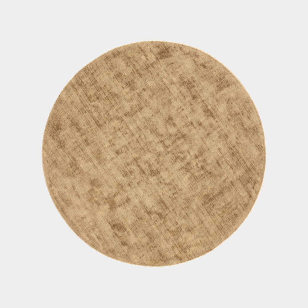 Tapis rond en jute et coton - lounge - naturel - ø 90 cm