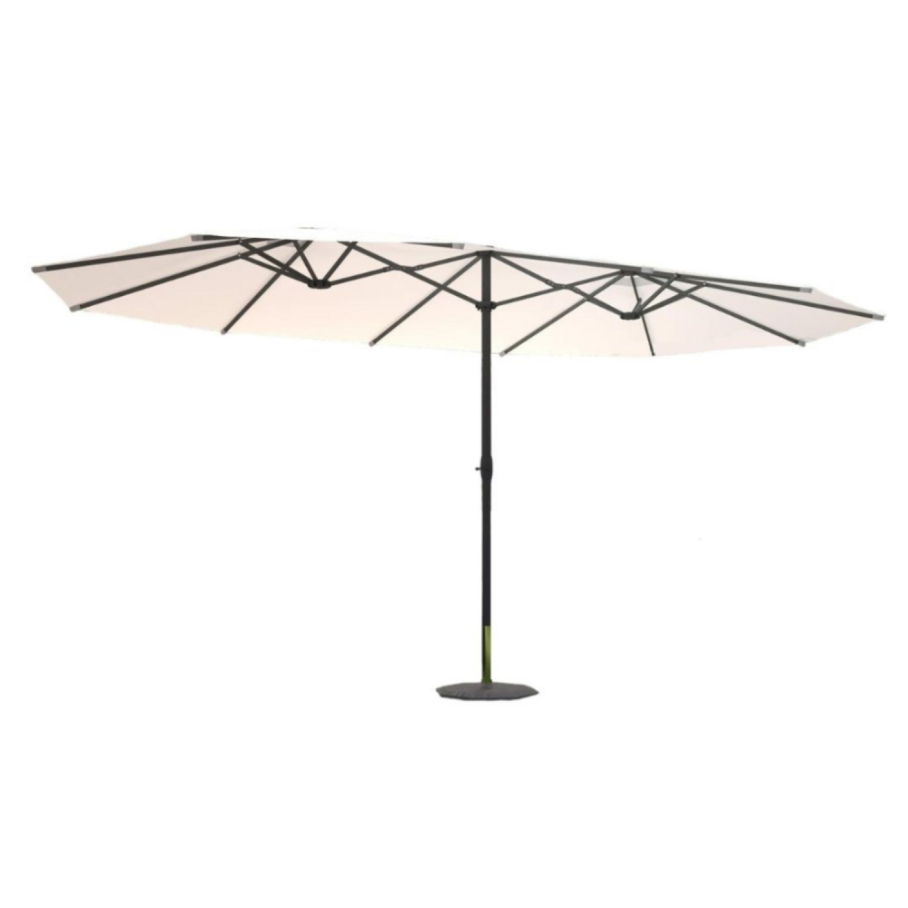 Parasol double 2,7 x 4,6 m écru venice