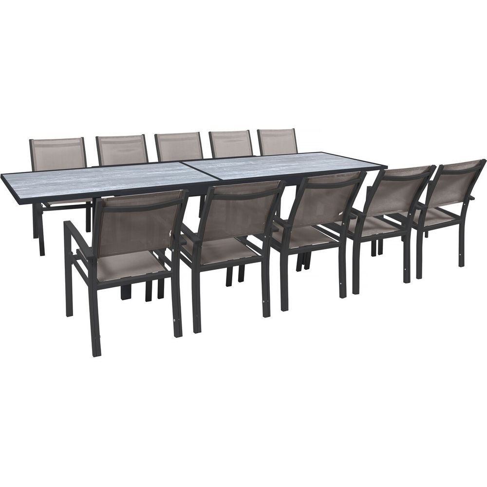 Salon de jardin repas extensible 