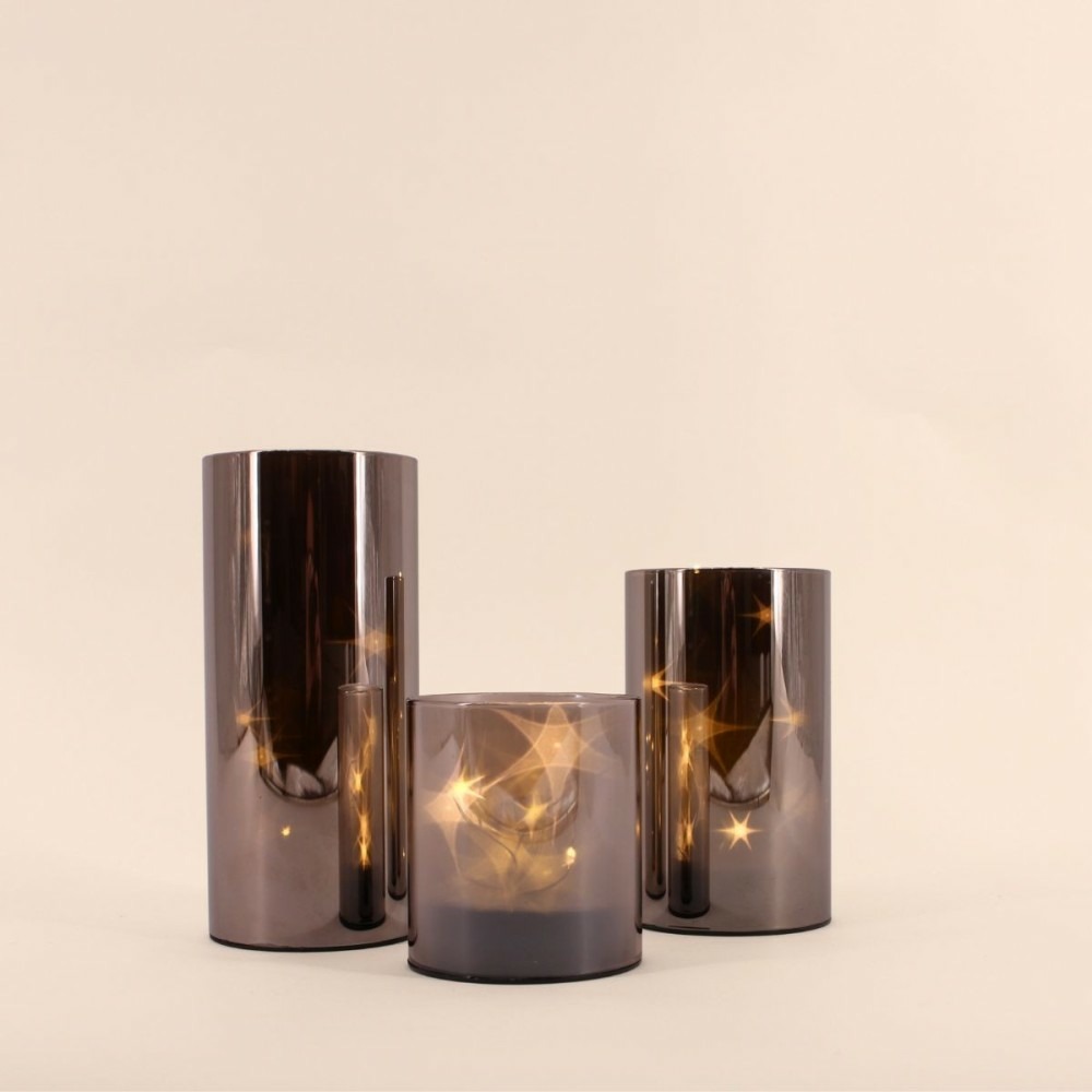 Coffret 3 lampes led étoiles, star