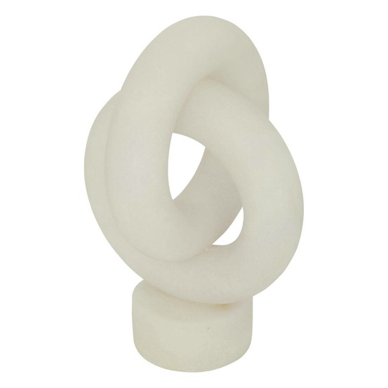 Déco à poser louan h.30,5cm résine blanc