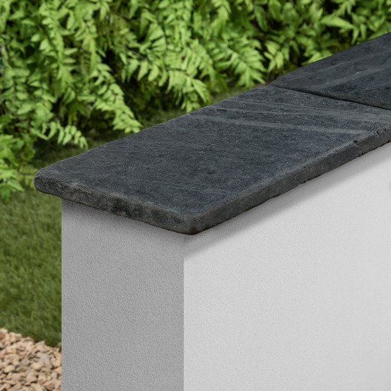 Couvertine ardoise noire vieillie 50x25x3 cm (à l'unité) - ro'ma nature