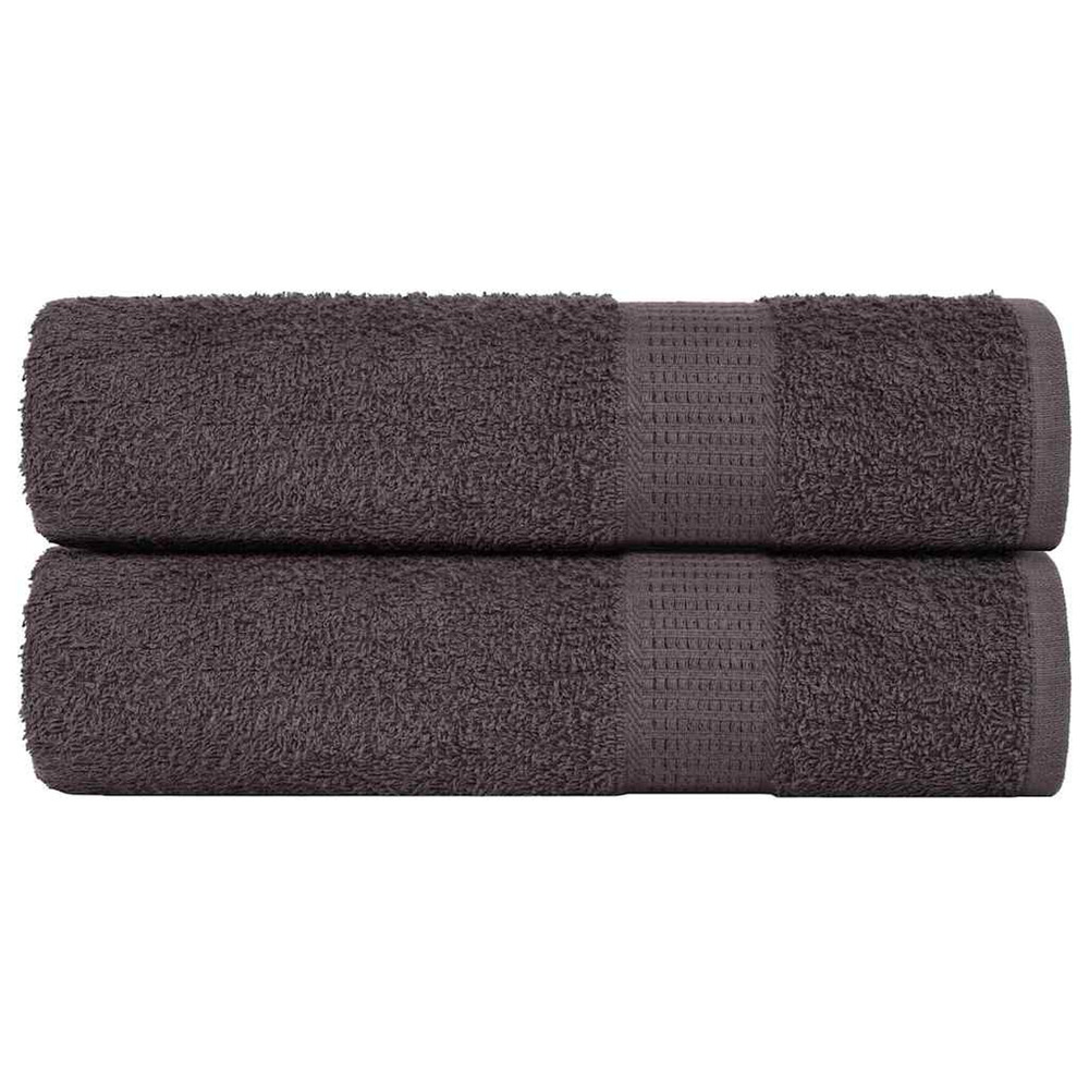 Serviettes de bain frogn 2 pcs anthracite 100x150 cm 360 g/m²