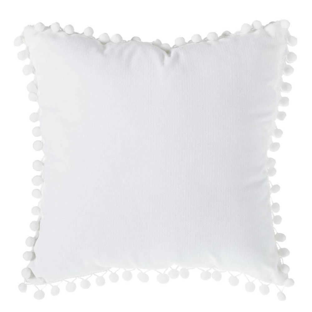 Coussin à pompons 