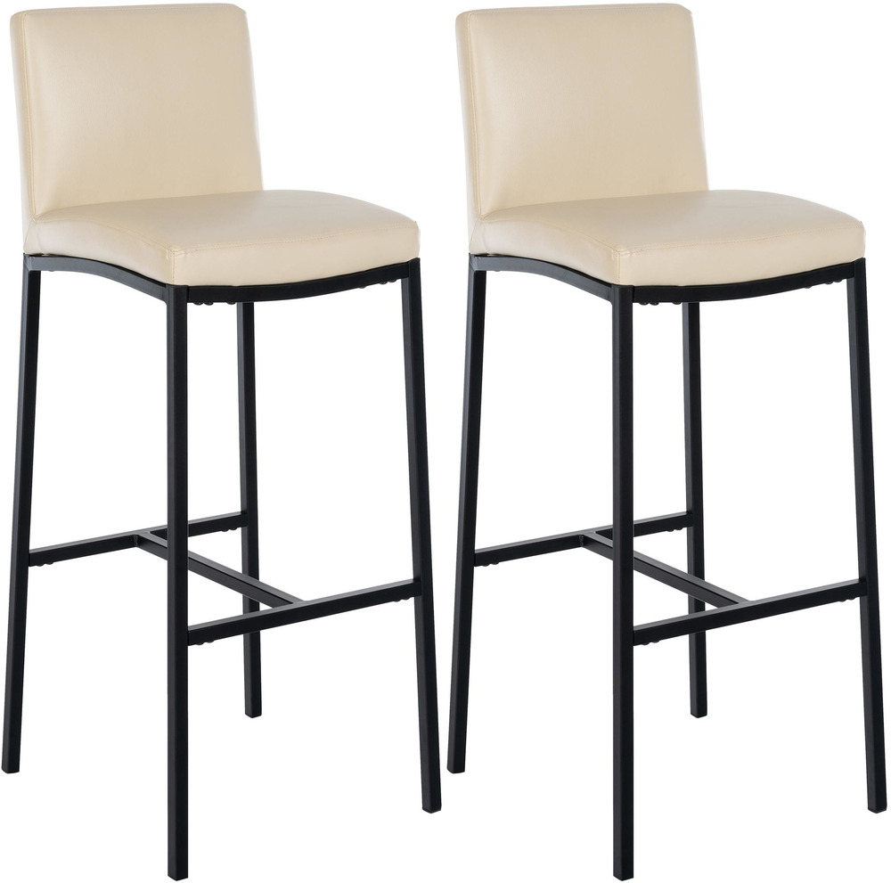 Lot de 2 tabourets de bar freeport simili cuir b