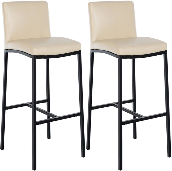 Lot de 2 tabourets de bar freeport simili cuir b