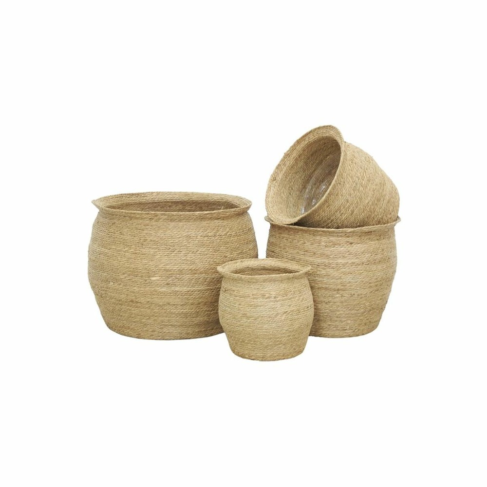 Maxi cache-pots en jonc