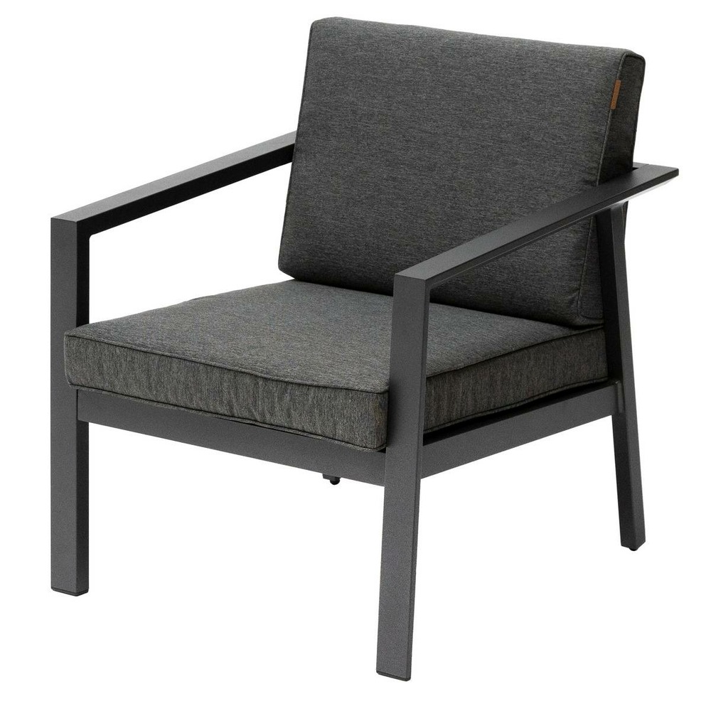 Fauteuil de salon de jardin pavane graphite