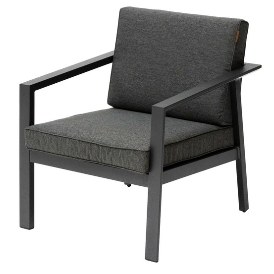 Fauteuil de salon de jardin pavane graphite