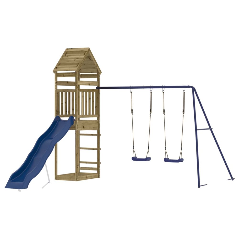 Aire de jeux d'extérieur bois de pin imprégné