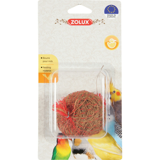 Fibre de coco 19 g ø 6 cm bourre pour nid d'oiseaux