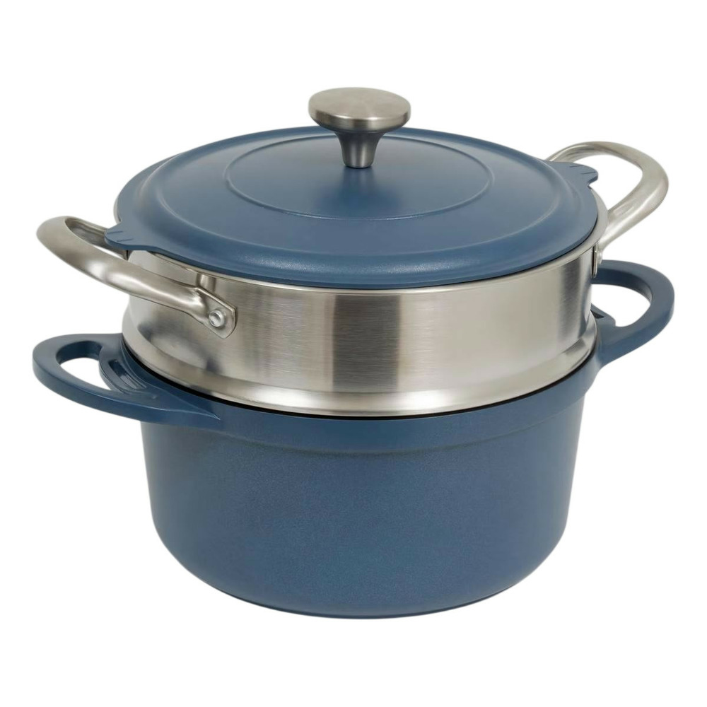 Cocotte avec panier vapeur 