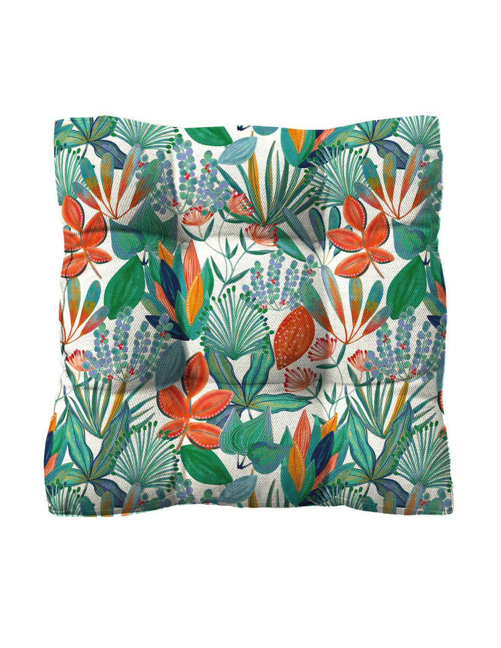 Coussin de sol stof mandali multicouleurs 60x60x12cm - stof