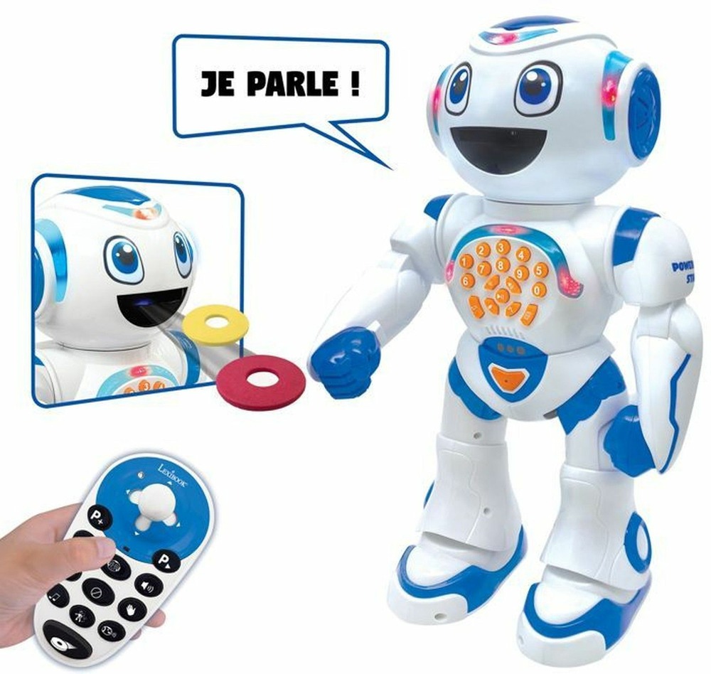 Robot interactif pour jouer et apprendre avec contrôle gestuel et télécommande (français)