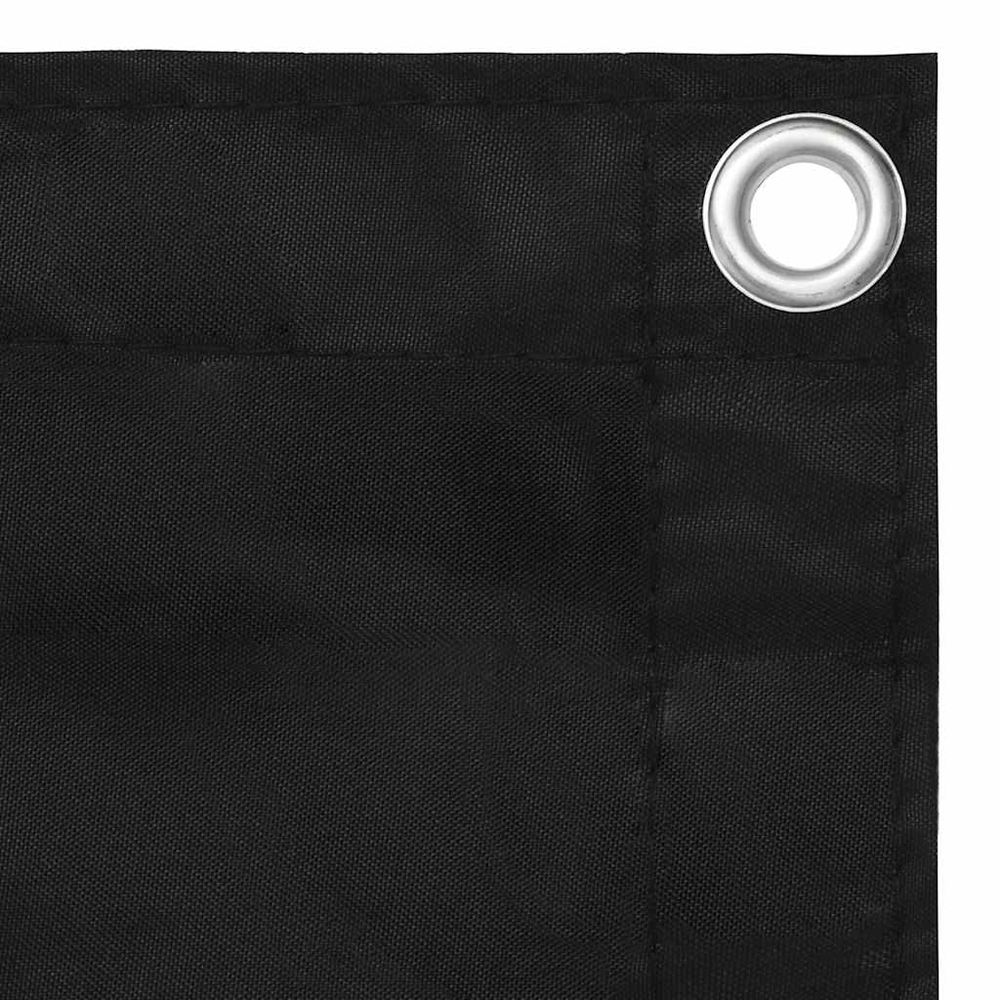 Écran de balcon noir 120x300 cm tissu oxford