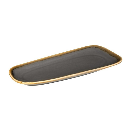 Plat gris - 260 x 115 mm - lot de 6