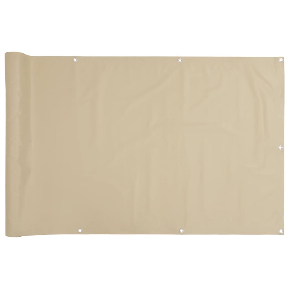 Écran de balcon beige 90x300 cm tissu oxford