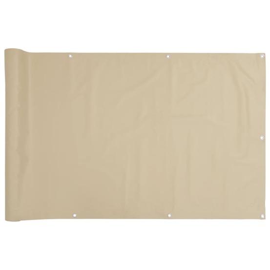 Écran de balcon beige 90x300 cm tissu oxford