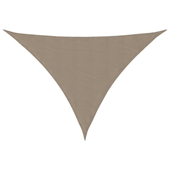 Voile de parasol tissu oxford triangulaire 4x5x6,4 m taupe