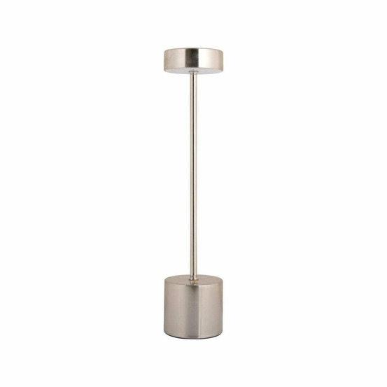 Lampe de table en métal ganard led argent