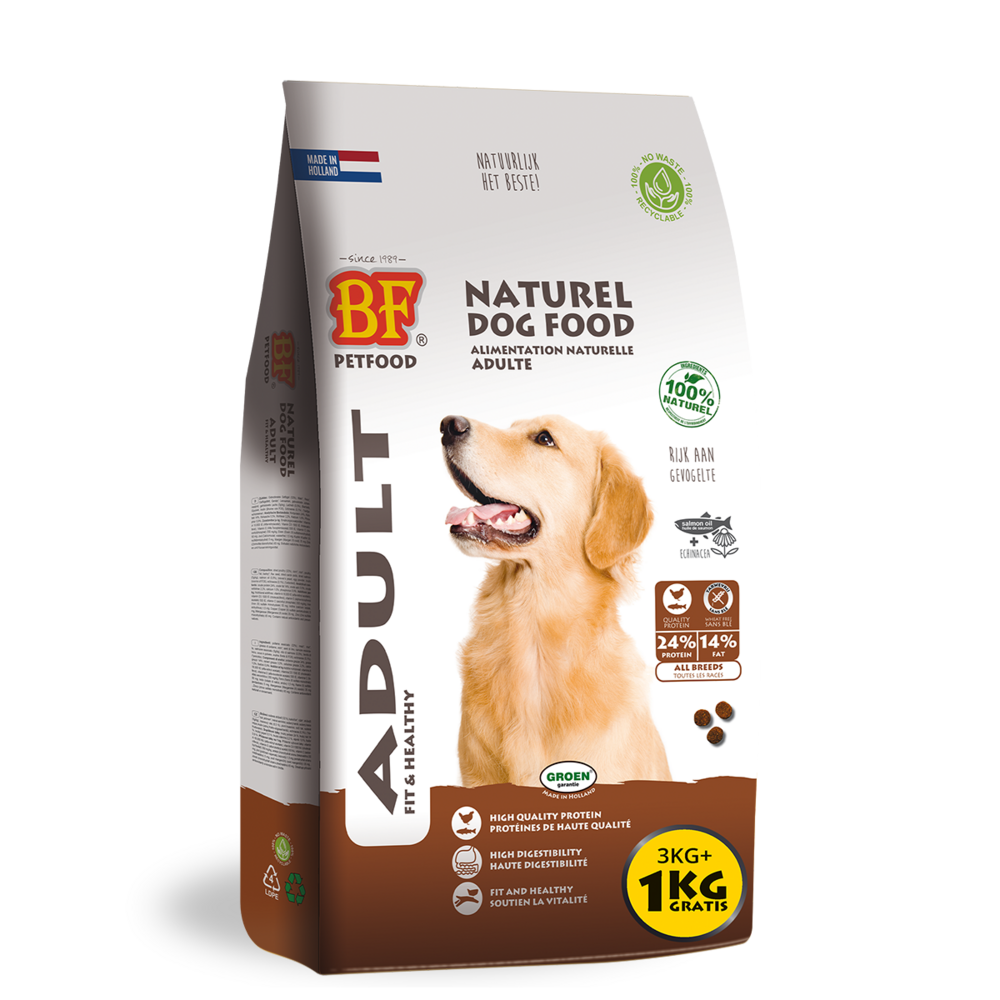 Croquettes adult/croquant (poulet, bœuf, sanglier, sans blé) 3kg