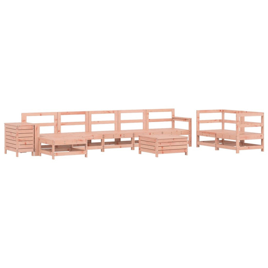 Salon de jardin 10 pcs bois massif sapin de douglas