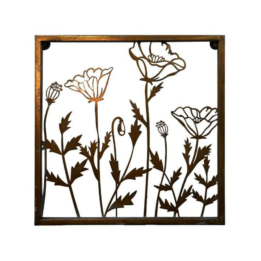 Cadre mural floral 33x2x33cm