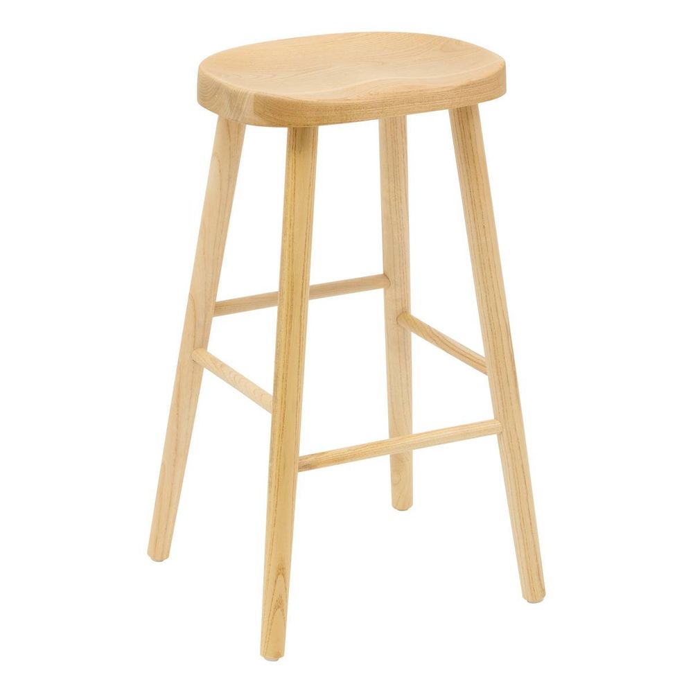 Tabouret de bar senka ovale h.71cm beige