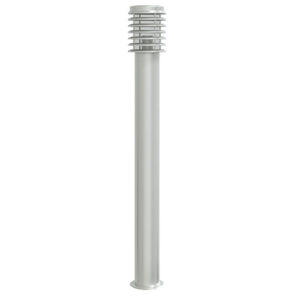 Lampadaire d'extérieur argenté 110 cm acier inoxydable argent