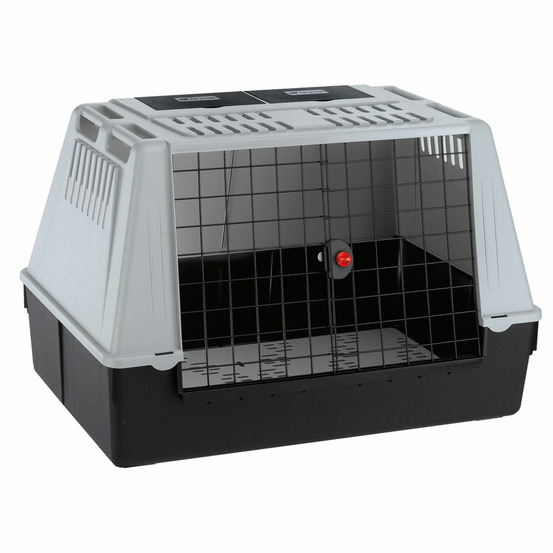 Transport chiens pour voiture atlas car 100, grilles d'aération, compartiments de rangement, tapis drainant
