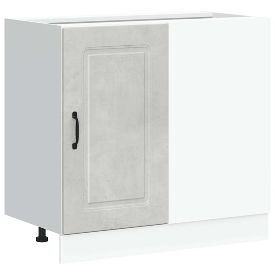 Armoire de cuisine kalmar gris béton bois d'ingénierie