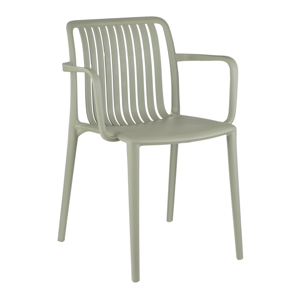 Mica decorations - chaise de jardin en polypropylène gris clair