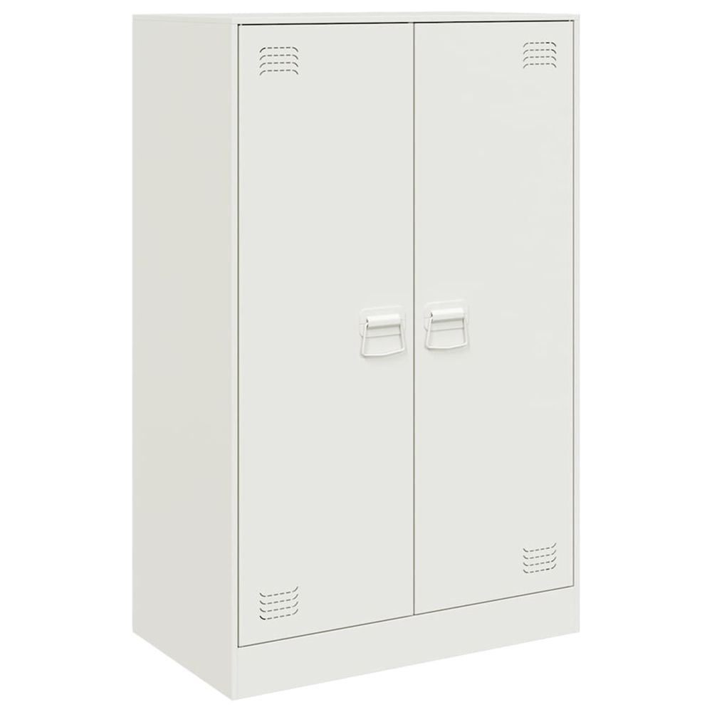 Buffet blanc 67x39x107 cm acier