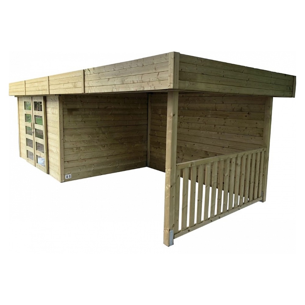 Abri de jardin arhus 28 mm autoclave 3296 + 3263 x 2416